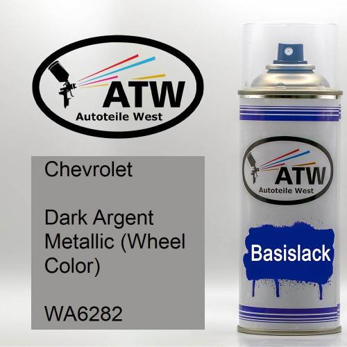 Chevrolet, Dark Argent Metallic (Wheel Color), WA6282: 400ml Sprühdose, von ATW Autoteile West.